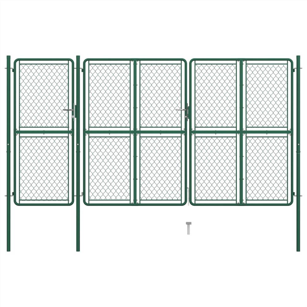 

Garden Gate Steel 150x395 cm Green