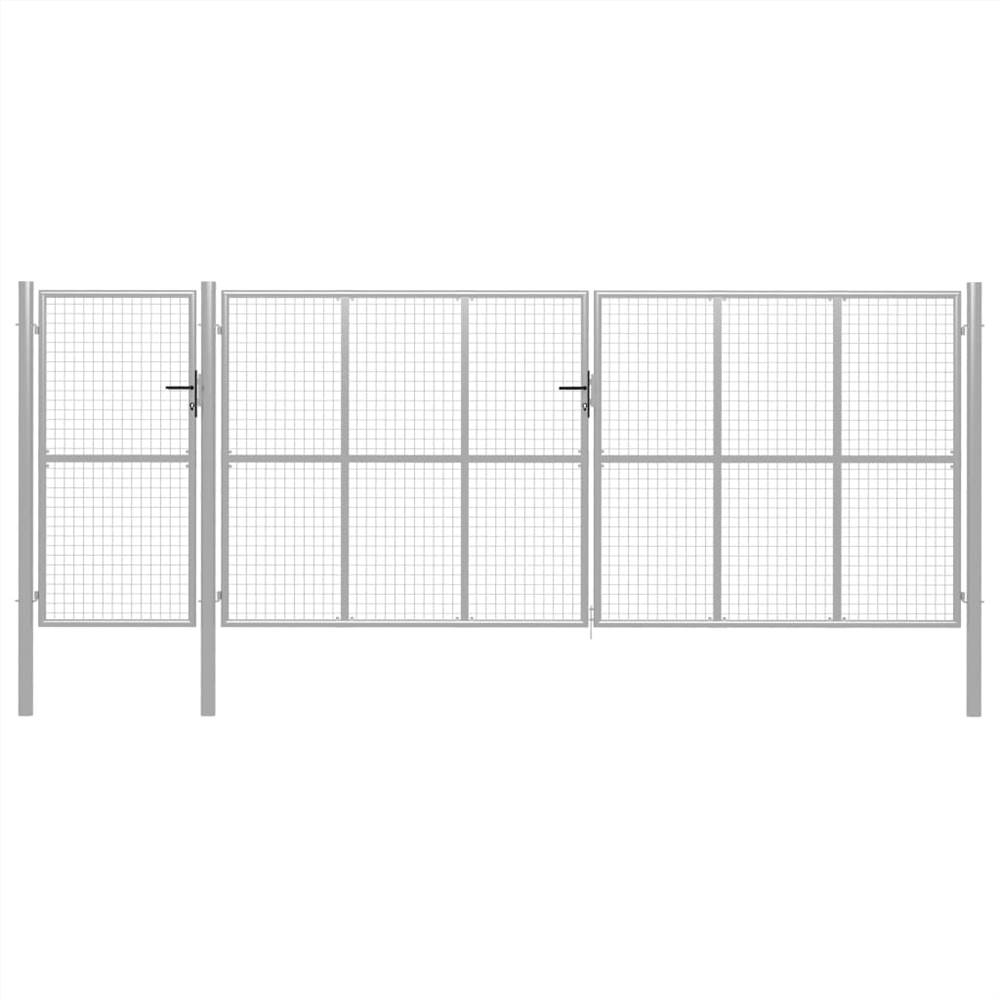 

Garden Gate Steel 500x175 cm Silver