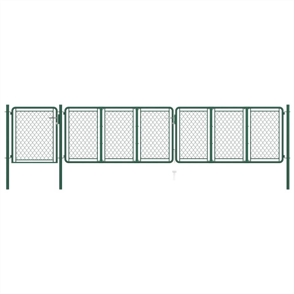

Garden Gate Steel 75x495 cm Green