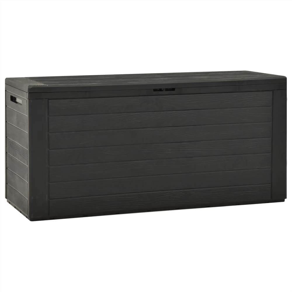 

Garden Storage Box Anthracite 116x44x55 cm