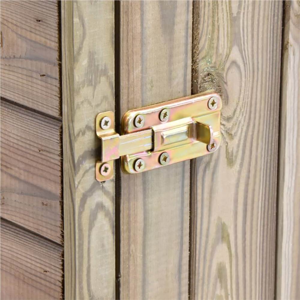Garden Tool Shed with Door 77x37x178 cm Impregnated Pinewood