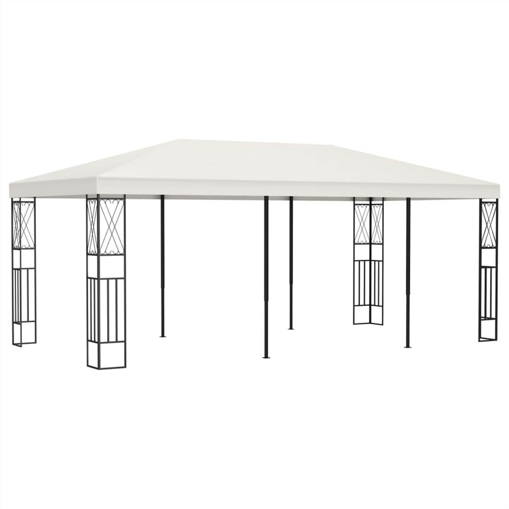 Gazebo 3x6 m Cream Fabric