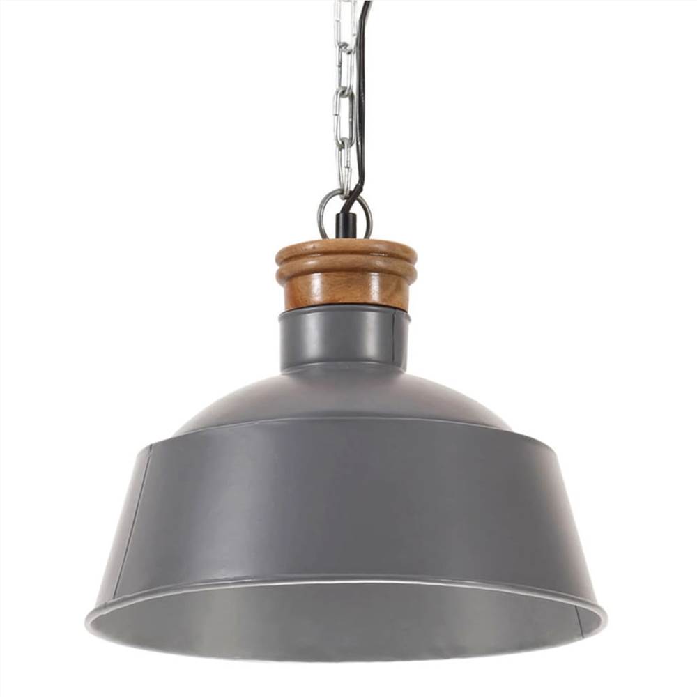 

Industrial Hanging Lamp 32 cm Grey E27