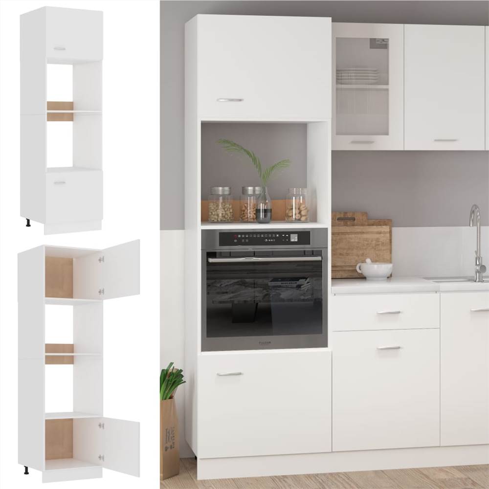 

Kitchen Cabinet White 60x57x207 cm Chipboard