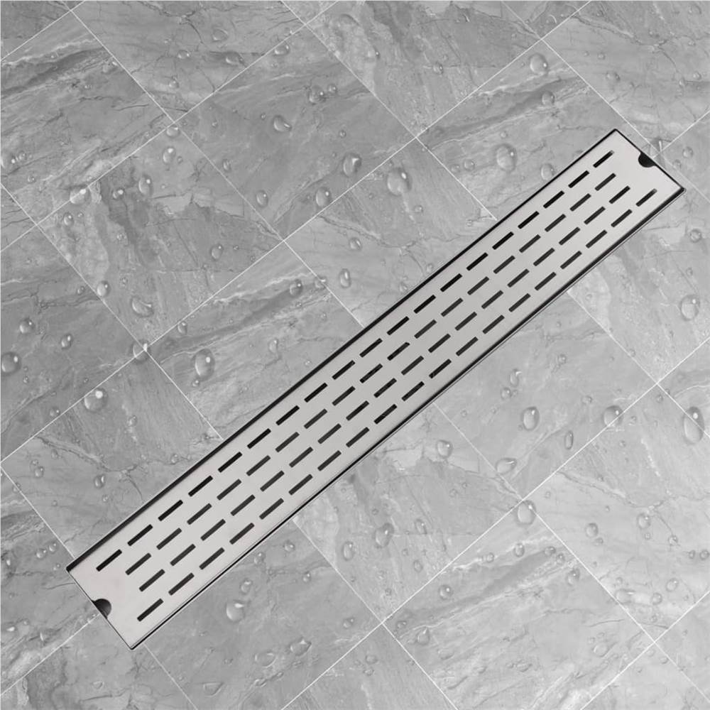 Linear Shower Drain Line 830x140 mm Stainless Steel