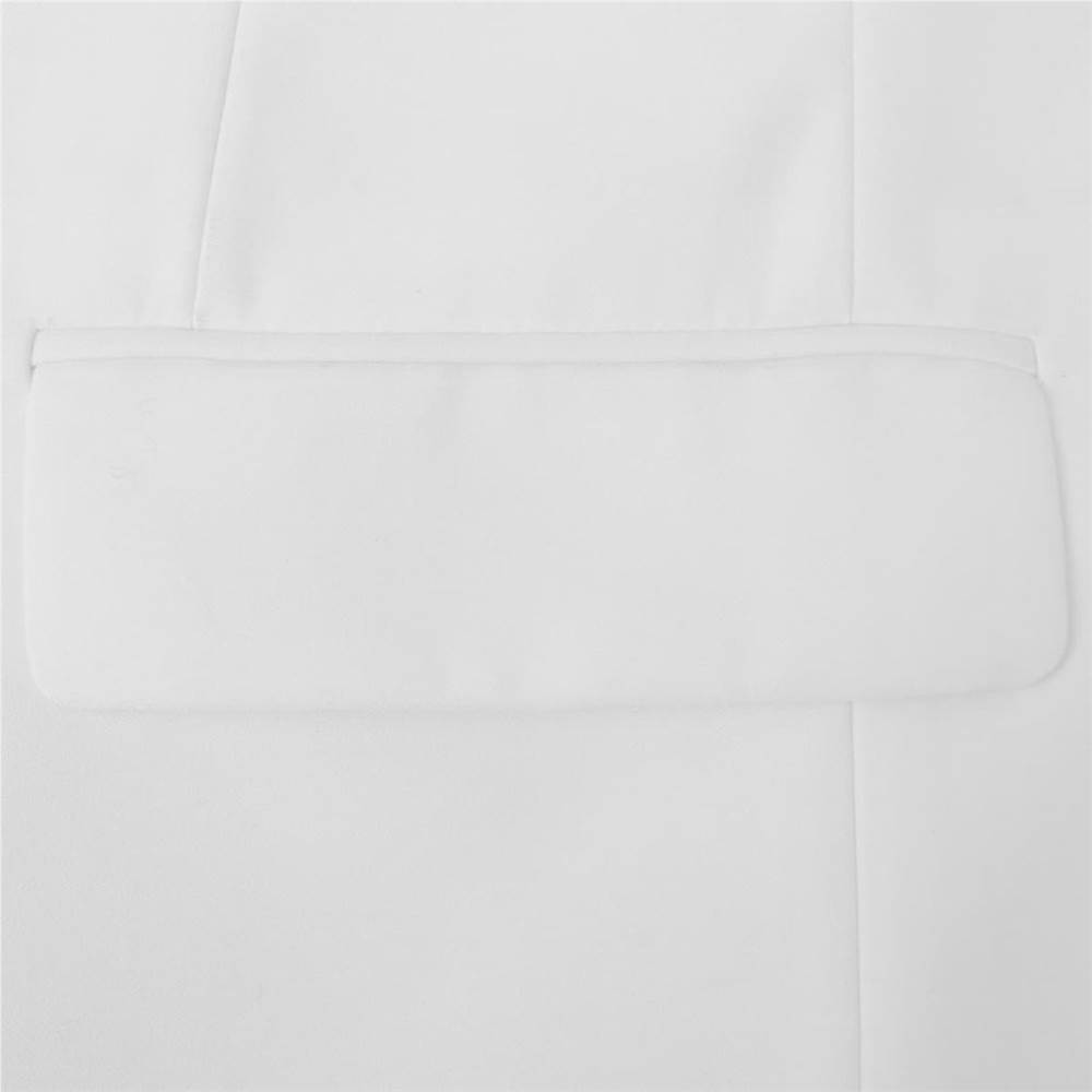 Mens Two Piece Suit with Tie White Size 56