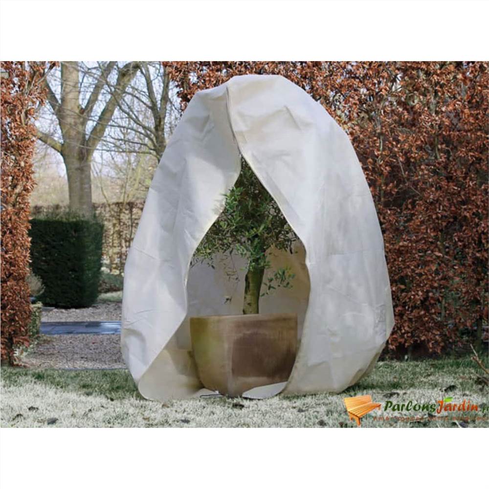 Nature Winter Fleece Cover with Zip 70 g/sqm Beige 2x2.5 m