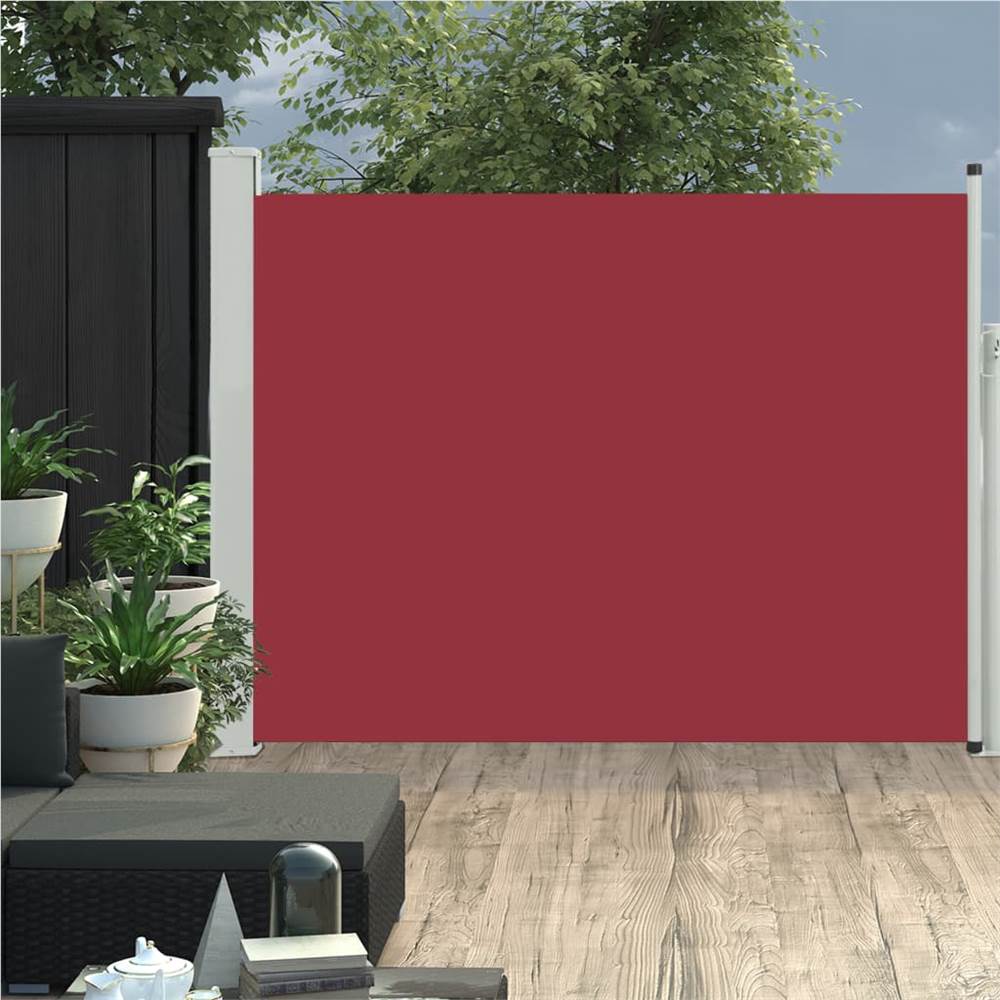 

Patio Retractable Side Awning 170x500 cm Red