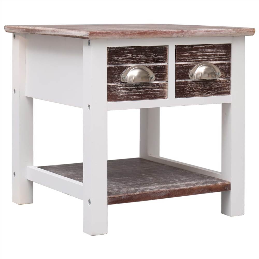 

Side Table Brown 40x40x40 cm Paulownia Wood