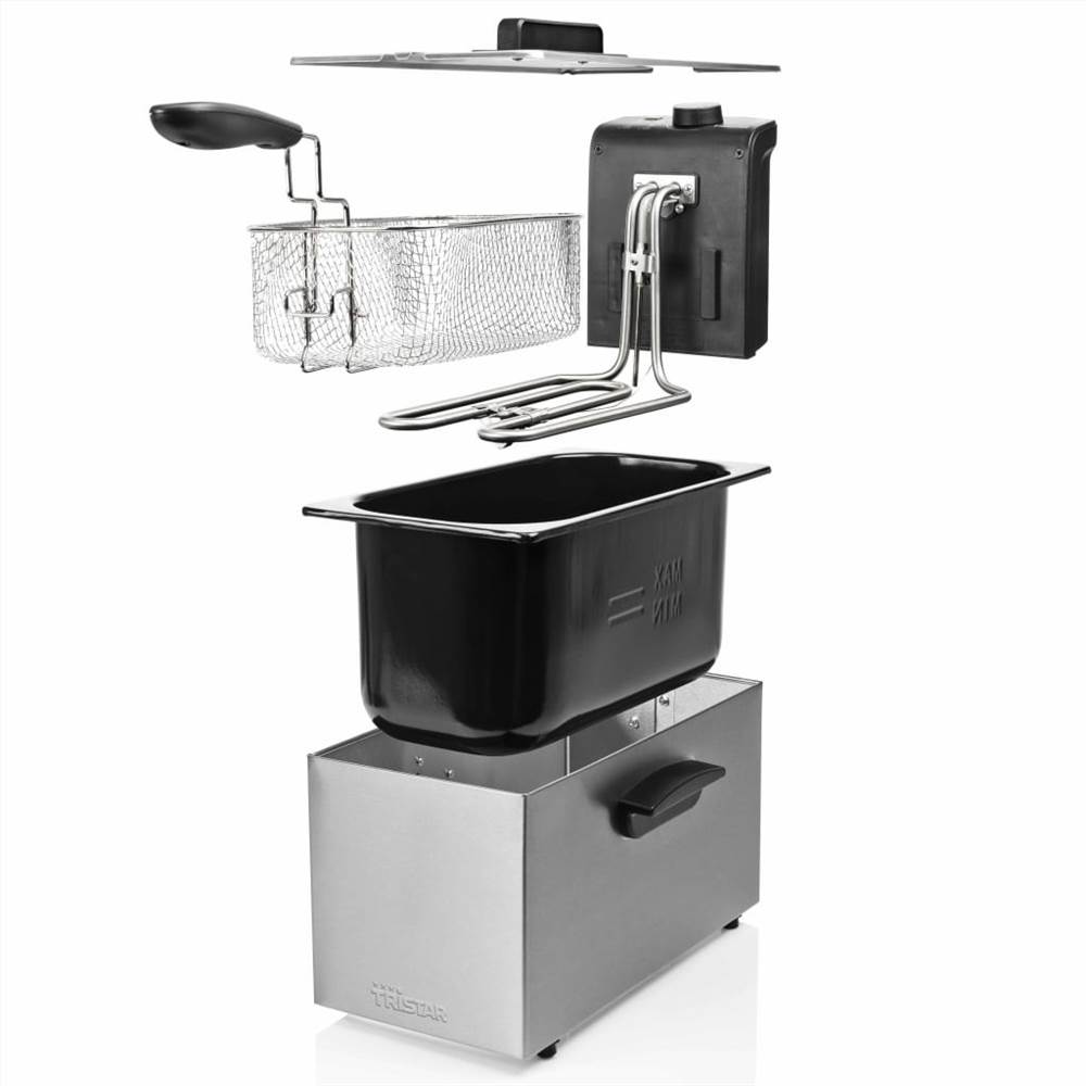 Tristar Deep Fryer 2000 W 3 L Stainless Steel Sliver