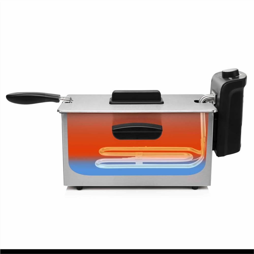 Tristar Deep Fryer 2000 W 3 L Stainless Steel Sliver