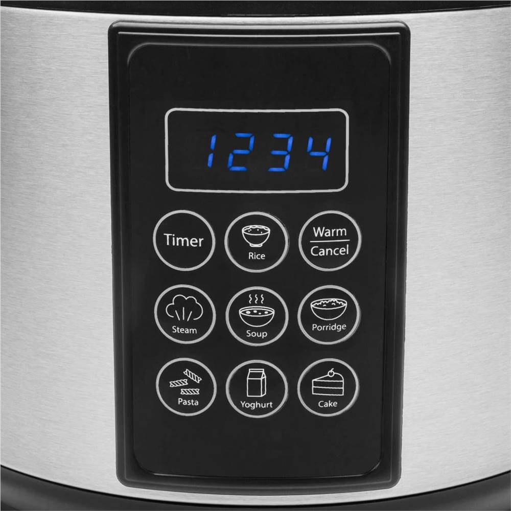 Tristar Digital Rice and Multicooker 500W 1.5L Stainless Steel