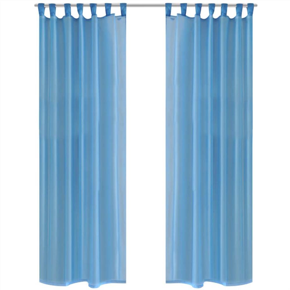 

Turquoise Sheer Curtain 140 x 175 cm 2 pcs