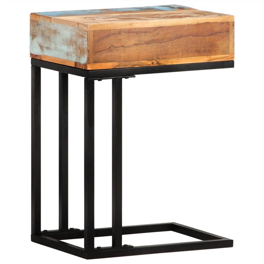 U-Shaped Side Table 45x30x61 cm Solid Reclaimed Wood