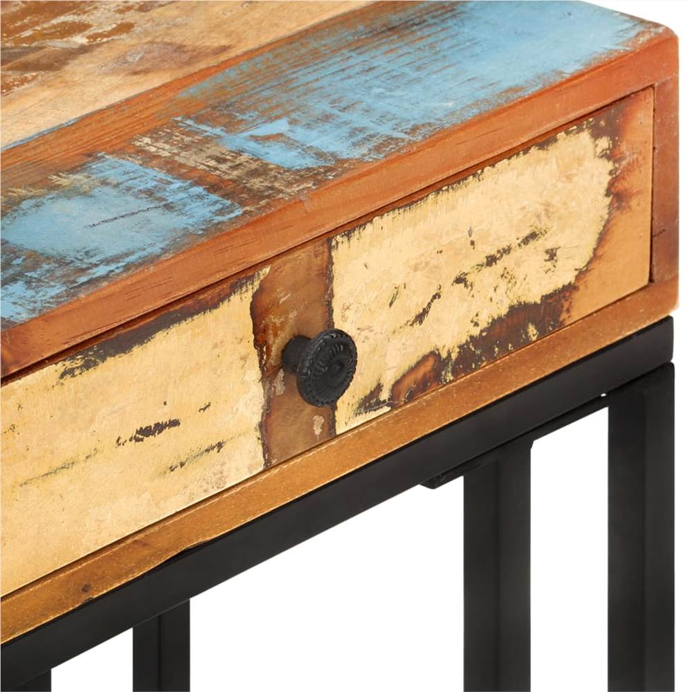 U-Shaped Side Table 45x30x61 cm Solid Reclaimed Wood