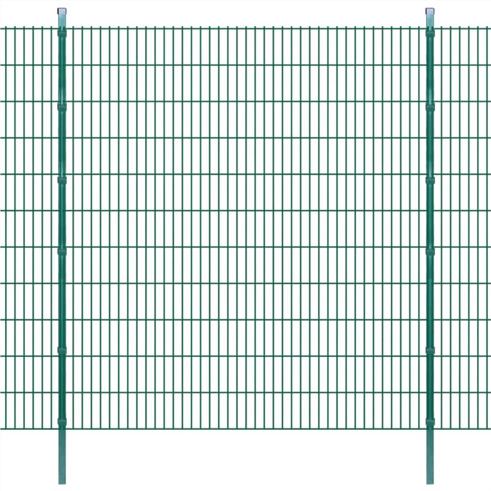 

2D Garden Fence Panels & Posts 2008x2230 mm 6 m Green