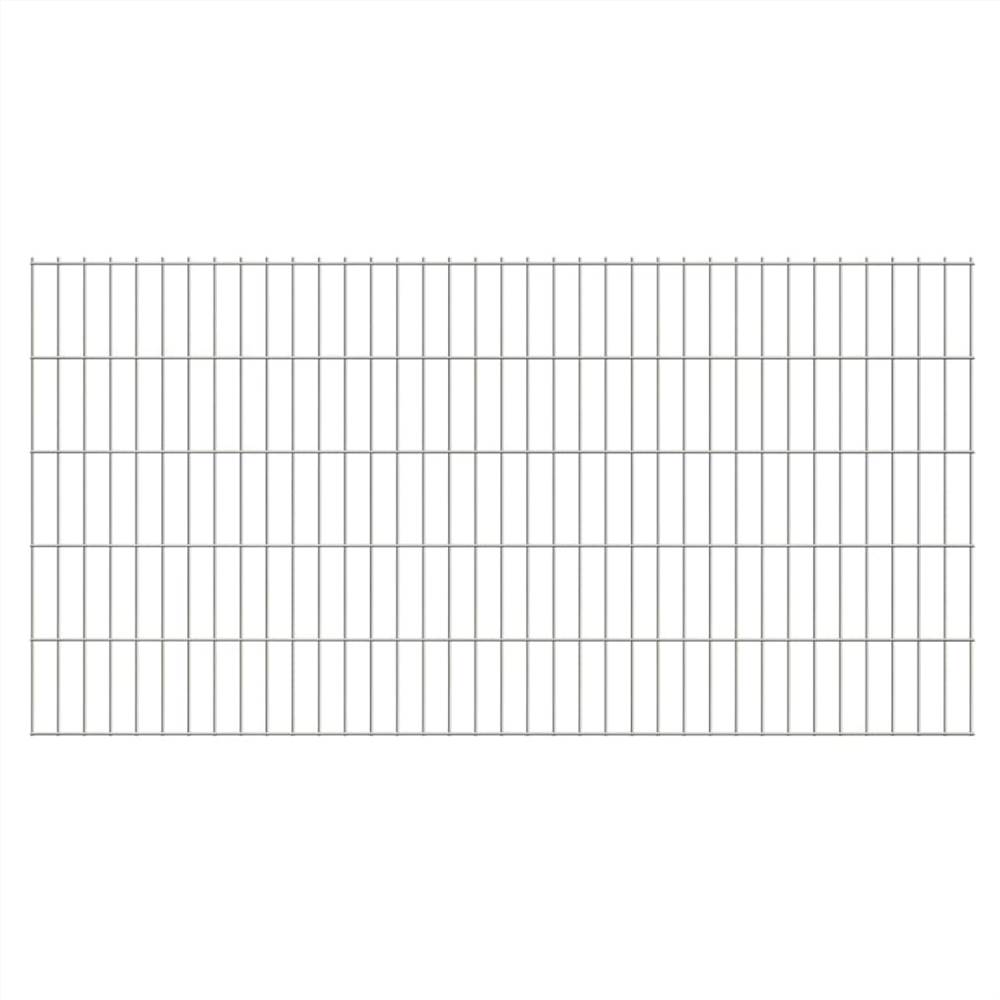 

2D Garden Fence Panels 2.008x1.03 m 36 m (Total Length) Silver
