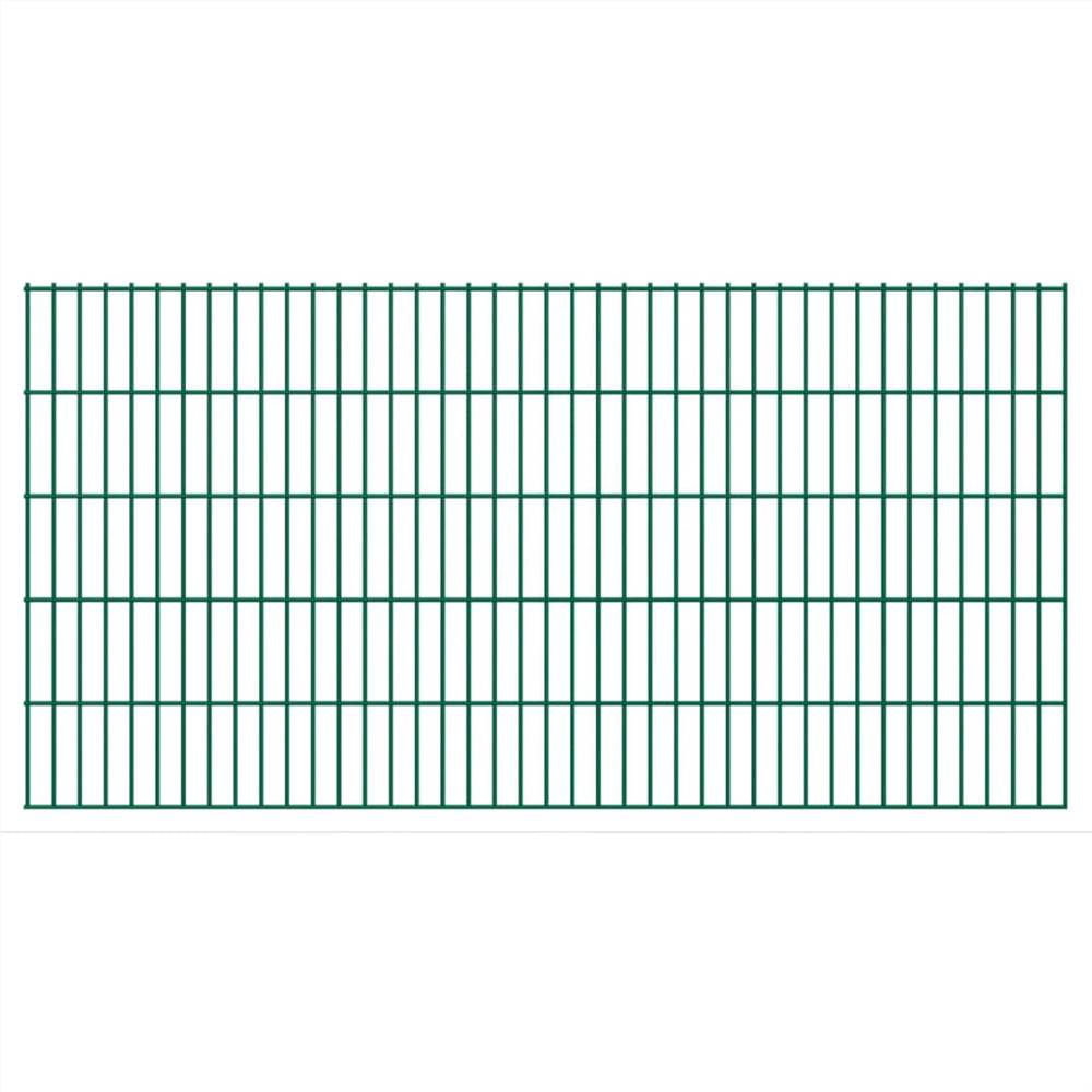 

2D Garden Fence Panels 2.008x1.03 m 4 m (Total Length) Green