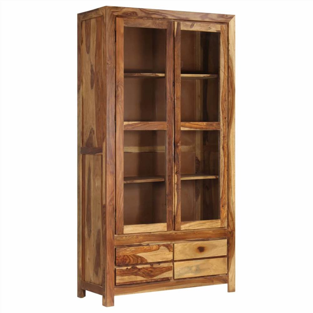 vidaXL Highboard Solid Sheesham Wood 90x40x175 cm