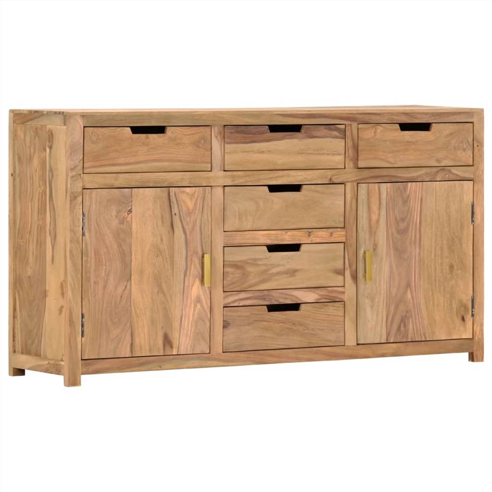 

Sideboard 140x35x75 cm Solid Sheesham Wood