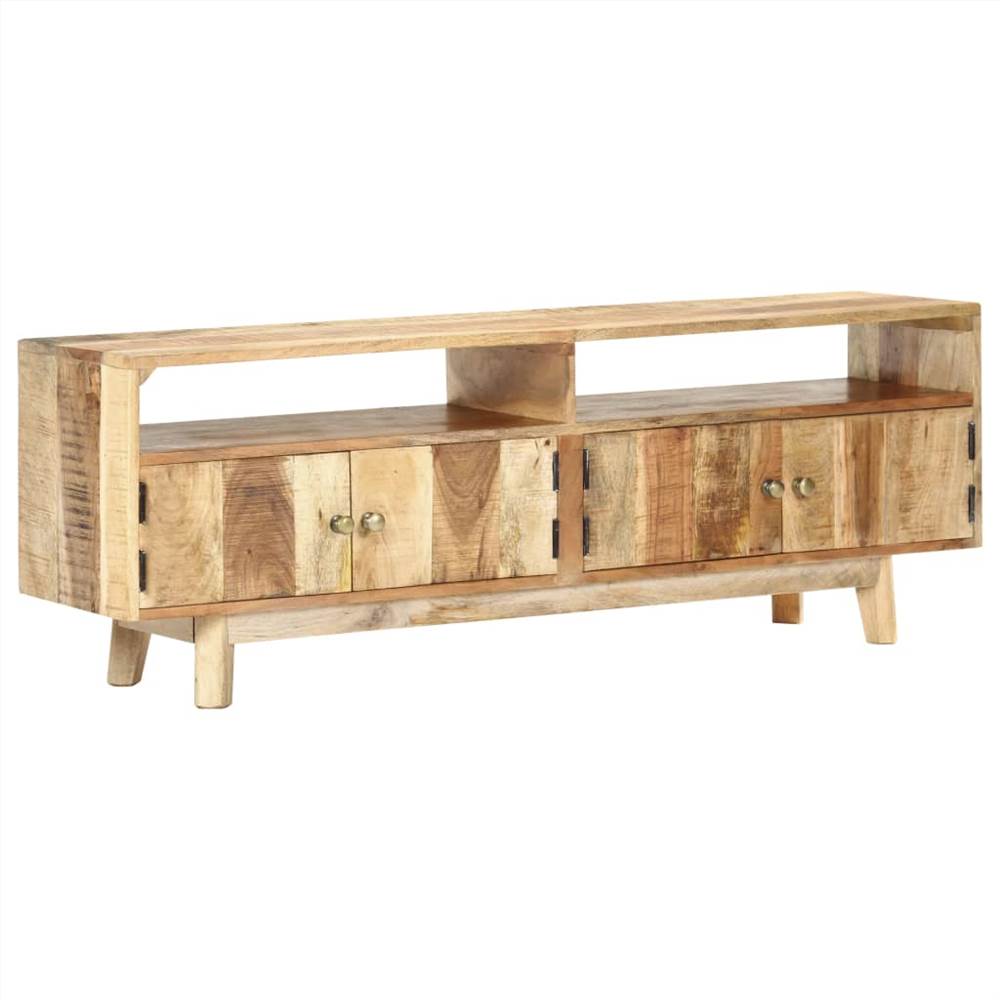 

TV Cabinet 130x30x45 cm Rough Mango Wood