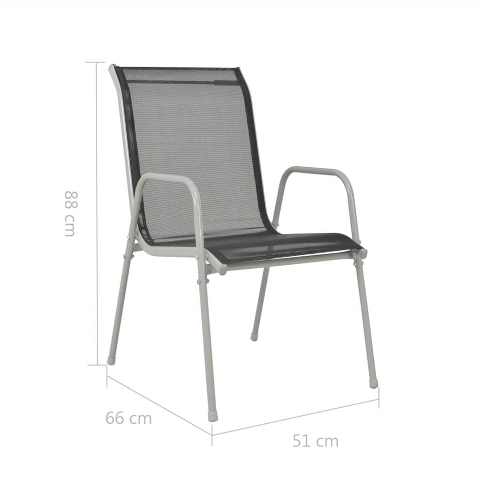 13 Piece Outdoor Dining Set Black