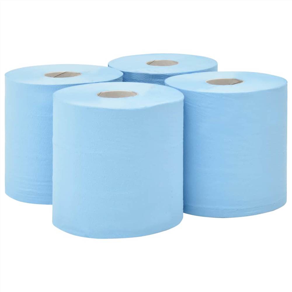 

2-Ply Industrial Paper Wiper 4 Rolls 20 cm Blue