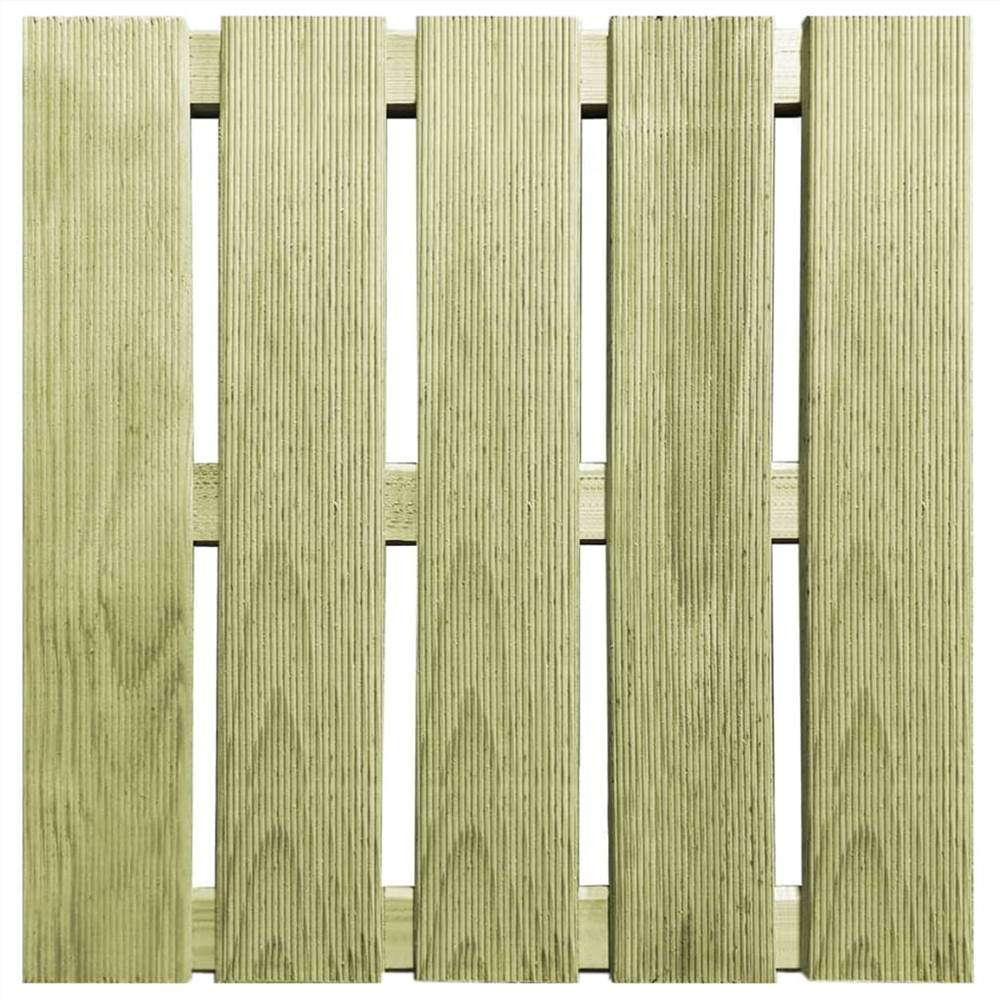 24 pcs Decking Tiles 50x50 cm Wood Green