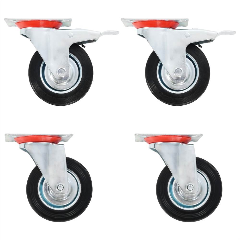 

24 pcs Swivel Casters 100 mm