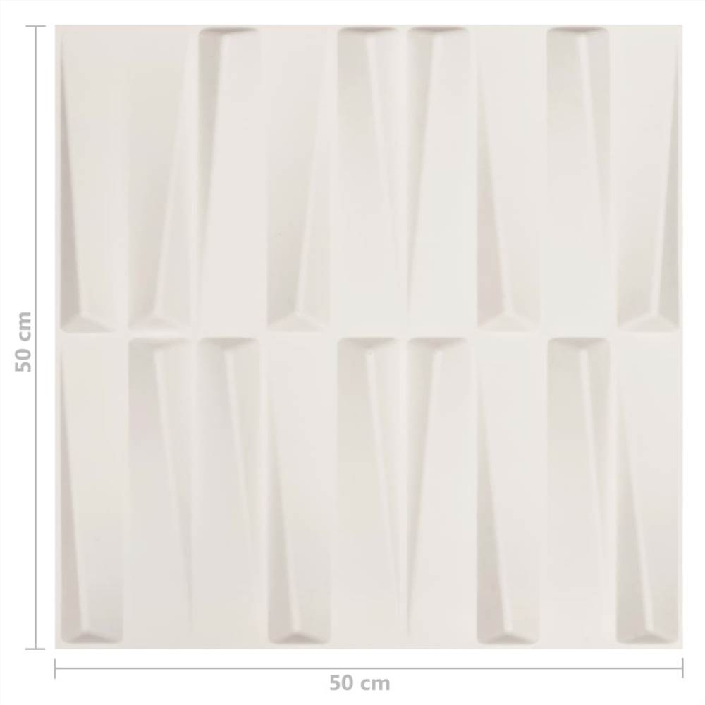 24 pcs Wall Panels 3D 0.5x0.5 m 6 m²
