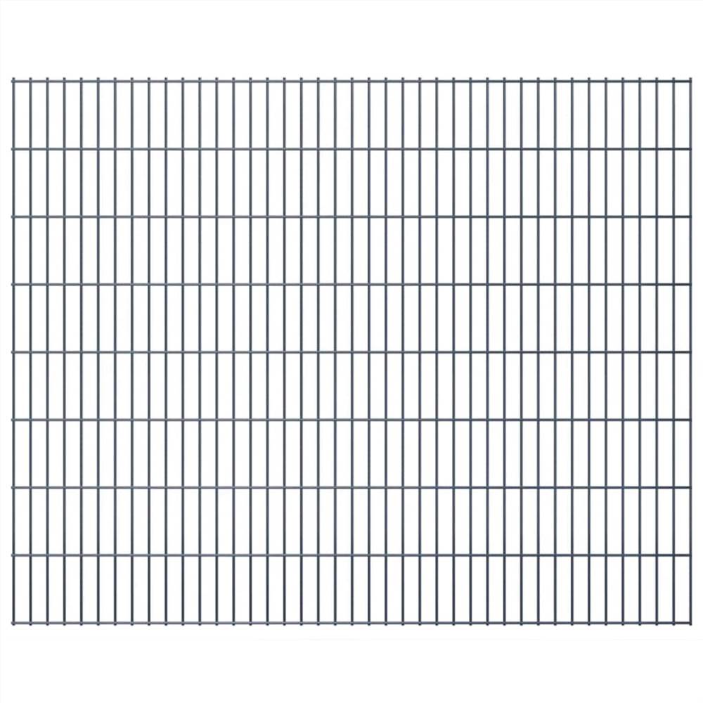 

2D Garden Fence Panels 2.008x1.63 m 50 m (Total Length) Grey