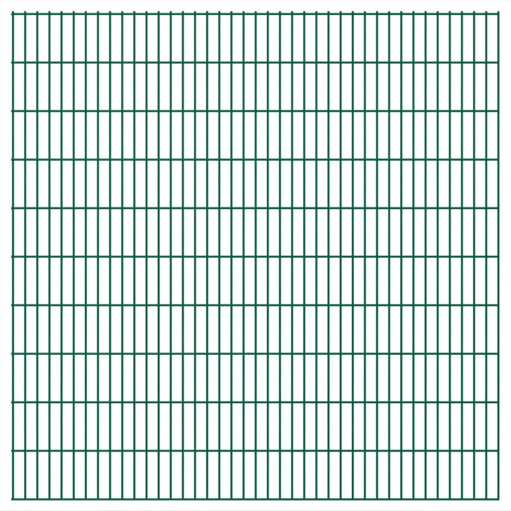 

2D Garden Fence Panels 2.008x2.03 m 46 m (Total Length) Green