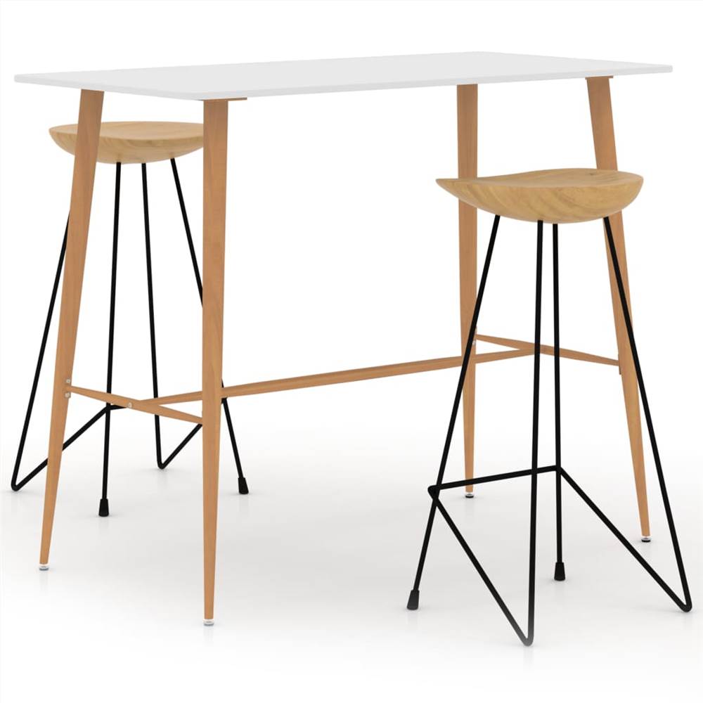 

3 Piece Bar Set White