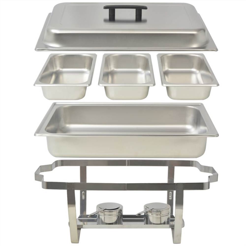 3 Piece Chafing Dish Set Stainless Steel