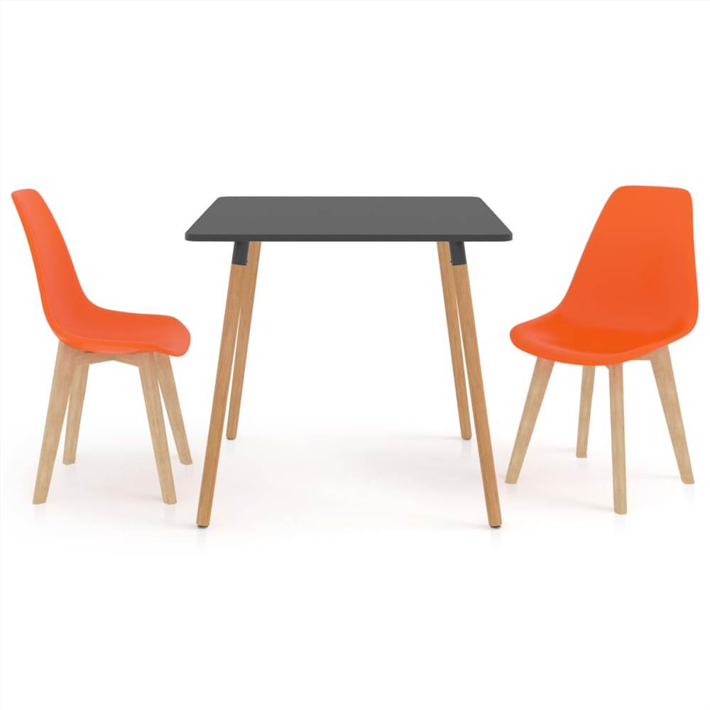 

3 Piece Dining Set Orange