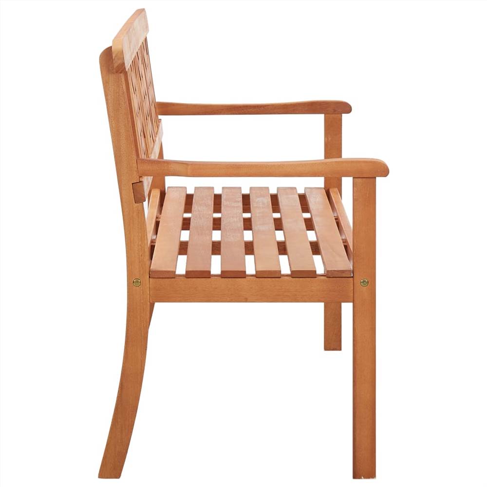 3-Seater Garden Bench 150 cm Solid Eucalyptus Wood