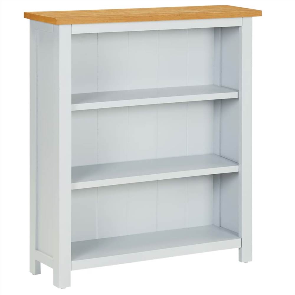 

3-Tier Bookcase 72x22.5x82 cm Solid Oak Wood