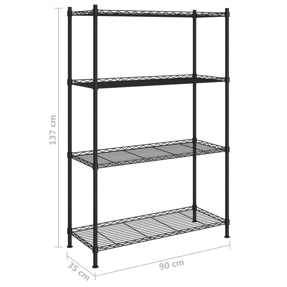 Стеллаж ar Shelving 4 секции 90x30x175 см сталь цвет лиловый