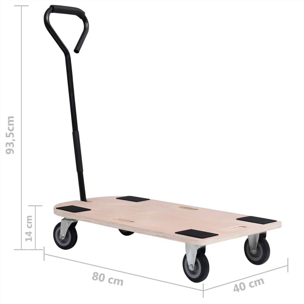4 Wheeled Dolly with Handle 250 kg