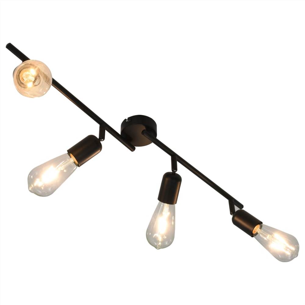 4-way Spot Light Black 60 cm E27