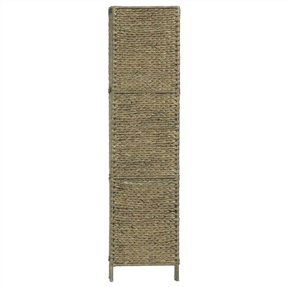 5-Panel Room Divider Brown 193x160 cm Water Hyacinth