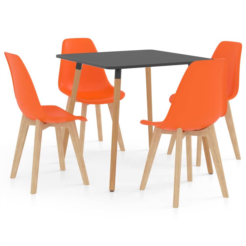 

5 Piece Dining Set Orange