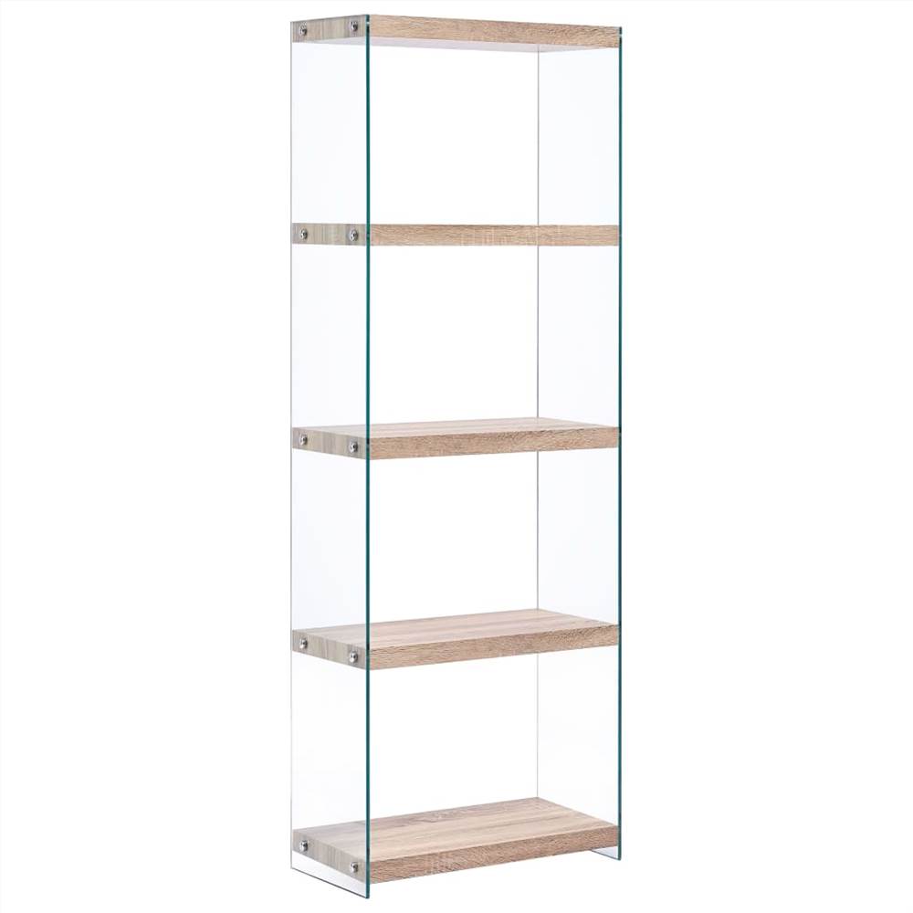 

5-Tier Bookshelf Oak 60x29x167 cm MDF