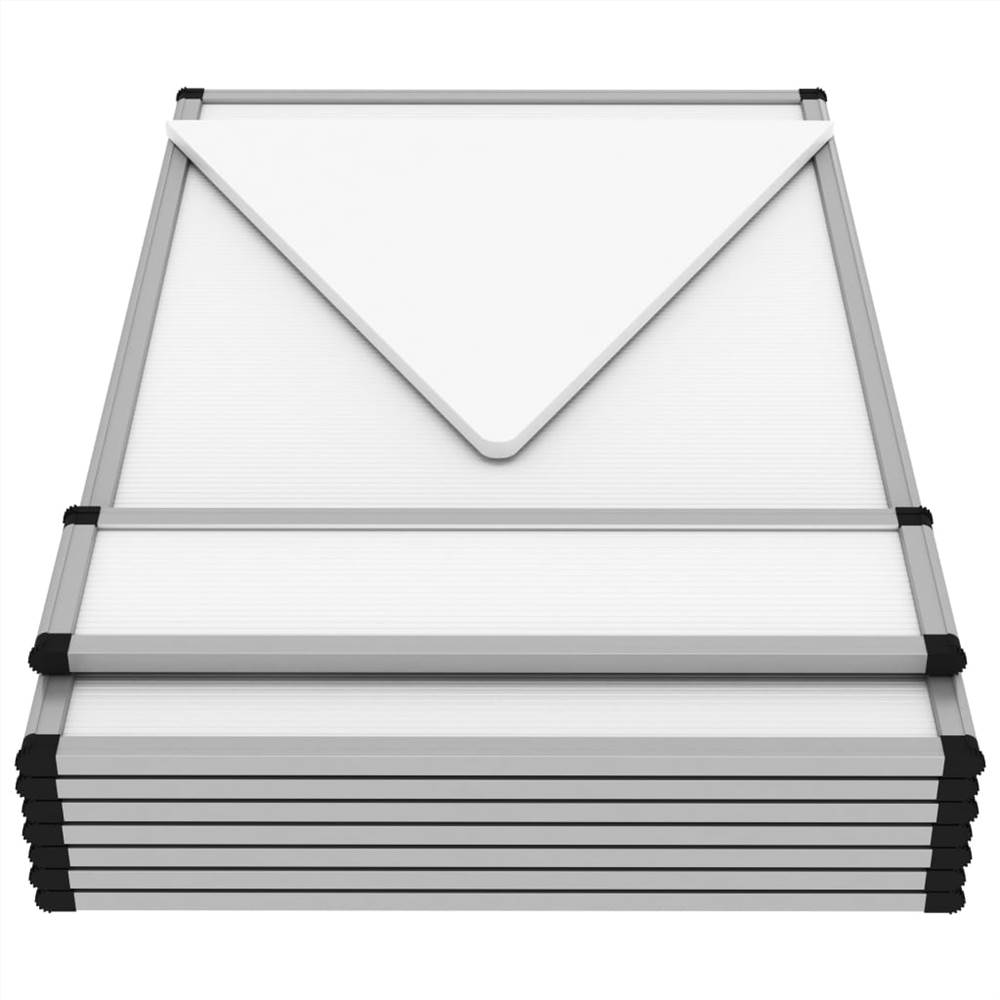 8-Panel Folding Exhibition Display Wall 181x200 cm White