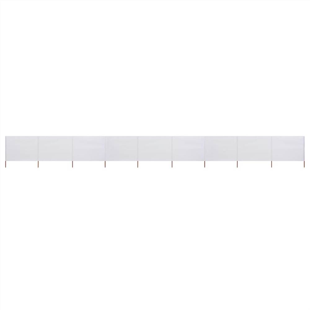 

9-panel Wind Screen Fabric 1200x120 cm Sand White