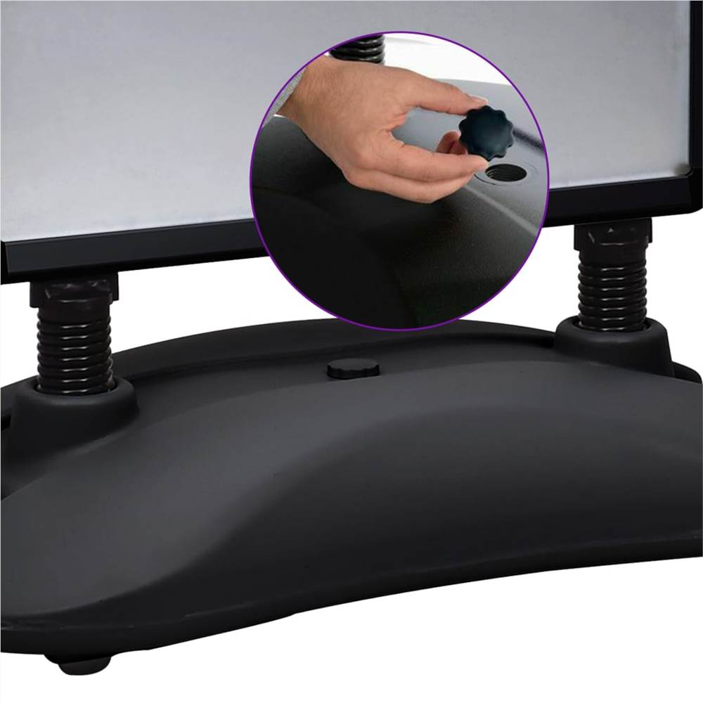 A1 Waterbase Poster Stand Black Aluminium Alloy