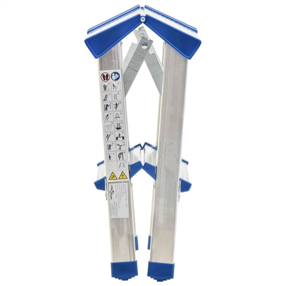 Aluminium Double-Sided Step Ladder 2 Steps 44 cm