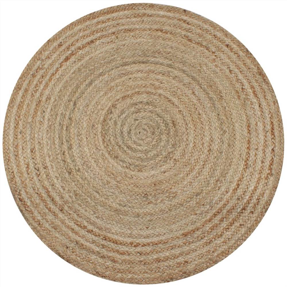 

Area Rug Braided Jute 120 cm Round