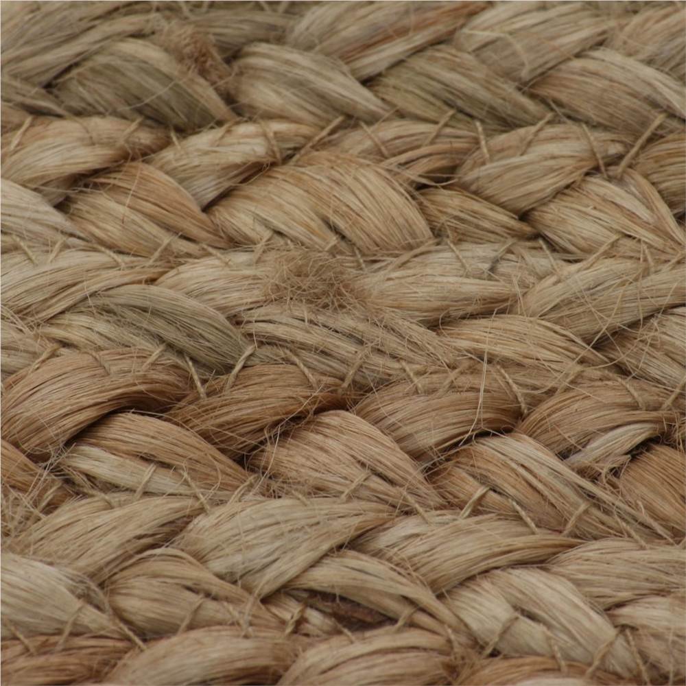 Area Rug Braided Jute 150 cm Round