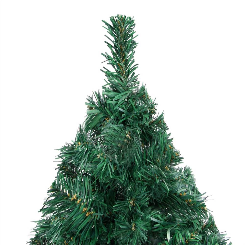 Artificial Christmas Tree with Thick Branches Green 210 cm PVC